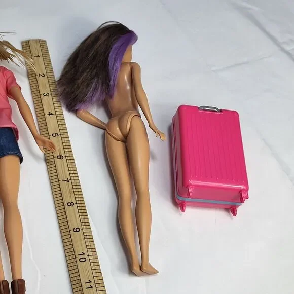 Lot of 3 -Barbie Career Animal Rescue, Skipper Purple Streak Hair plus clothes - Picture 8 of 16